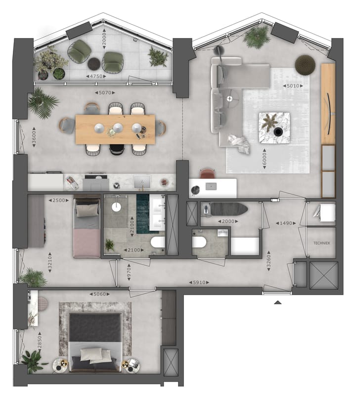 Photo 21 of Type D 3 kamer woning luxe