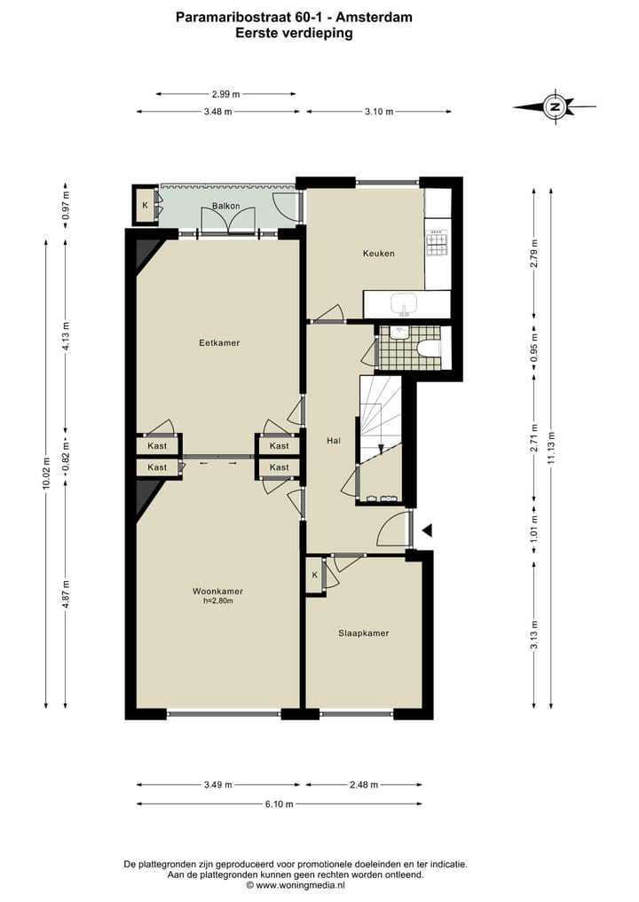 Foto 31 van Paramaribostraat 60-1