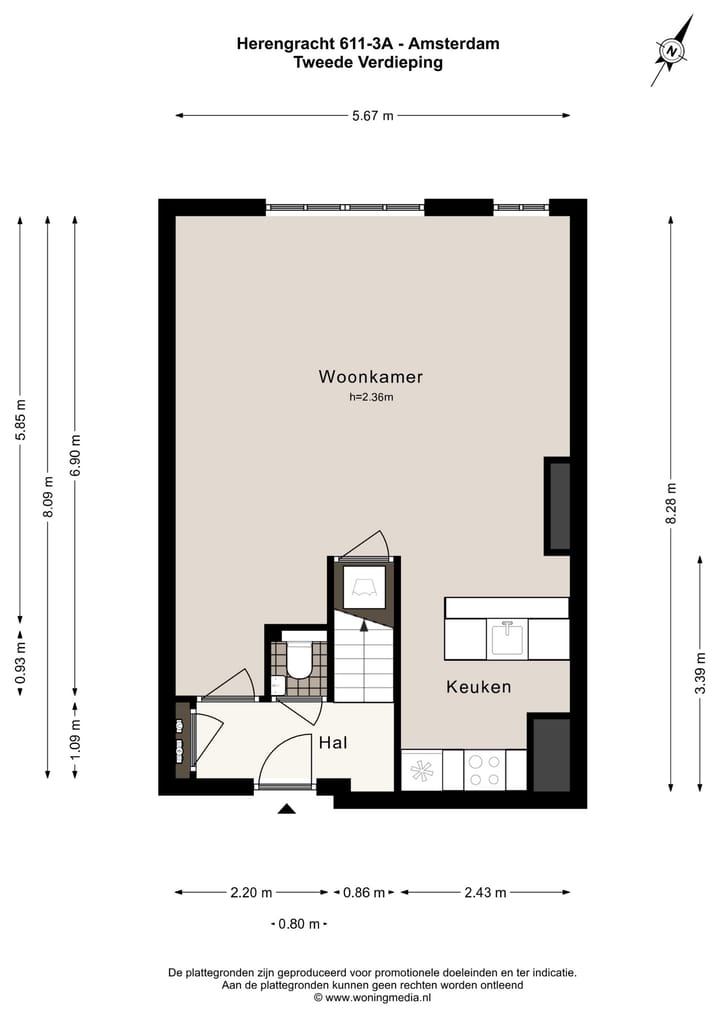 Foto 21 van Herengracht 611-3A