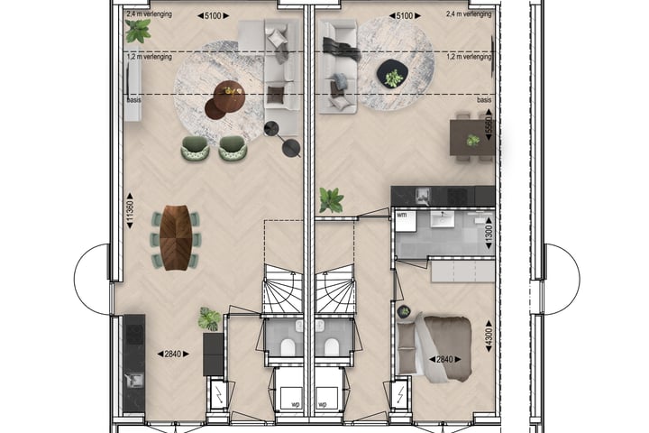 Bekijk foto 5 van Halfvrijstaande schuurwoning (Bouwnr. 8)