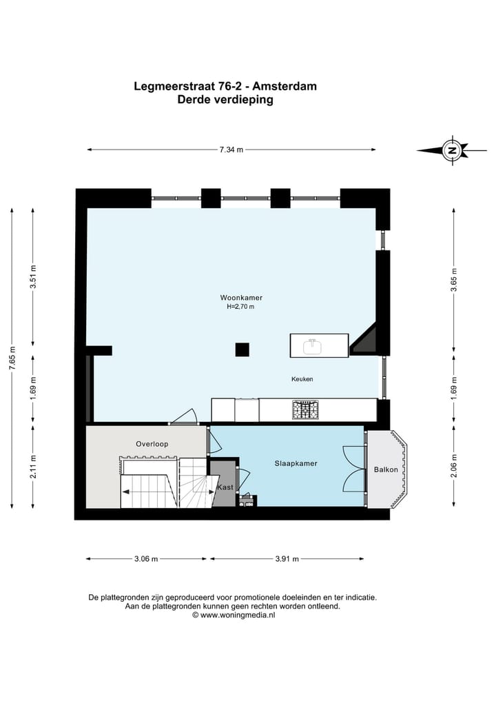 Foto 33 van Legmeerstraat 76-2