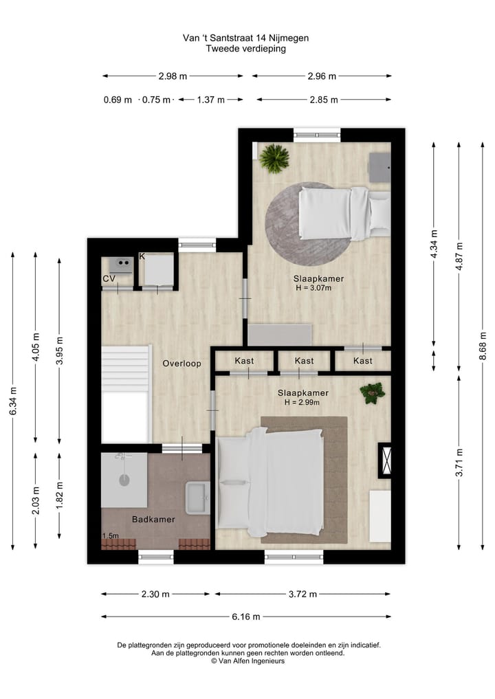 Foto 43 van Van 't Santstraat 14