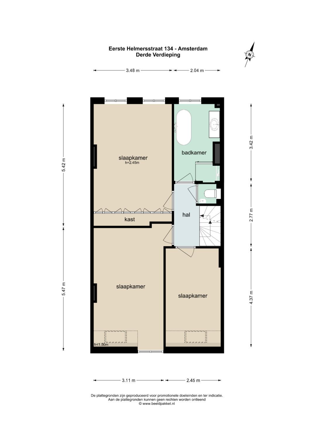 Foto 49 van Eerste Helmersstraat 134-2