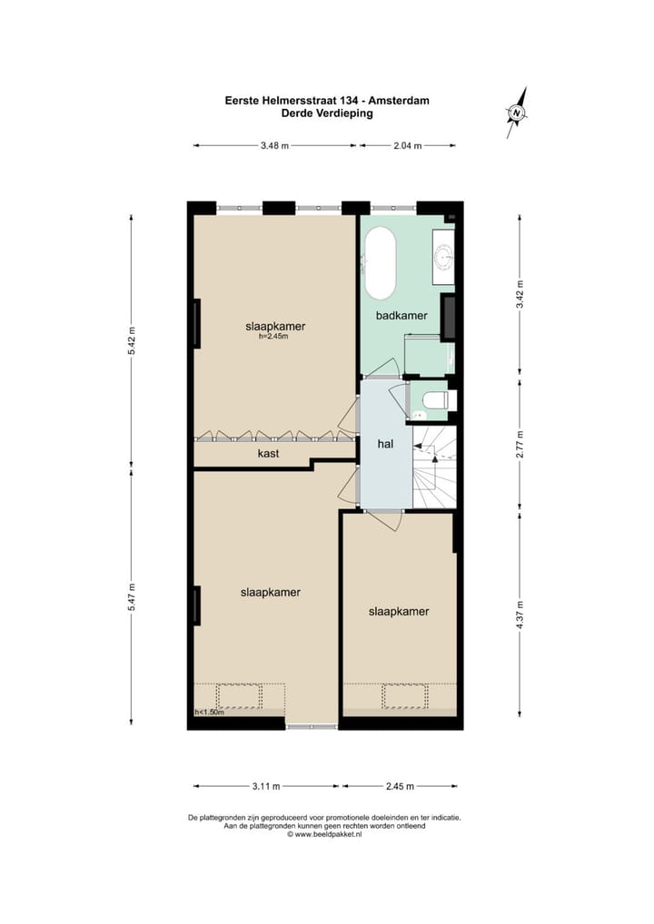 Foto 49 van Eerste Helmersstraat 134-2