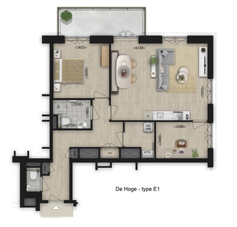 3-Kamer appartement thumbnail