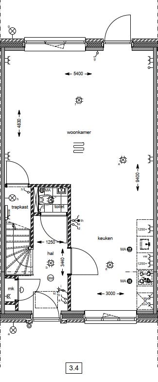 Foto 5 van Dijkweg onder de toren tussenwoningen