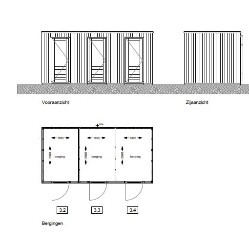 Foto 9 van Dijkweg onder de toren tussenwoningen