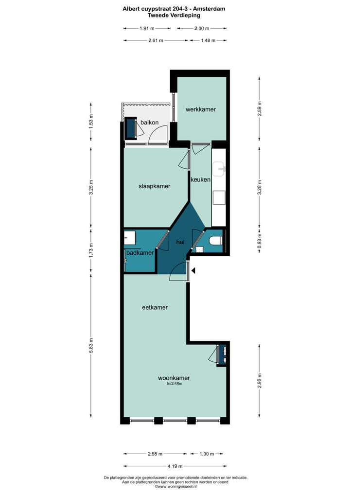 Foto 4 van Albert Cuypstraat 204-3