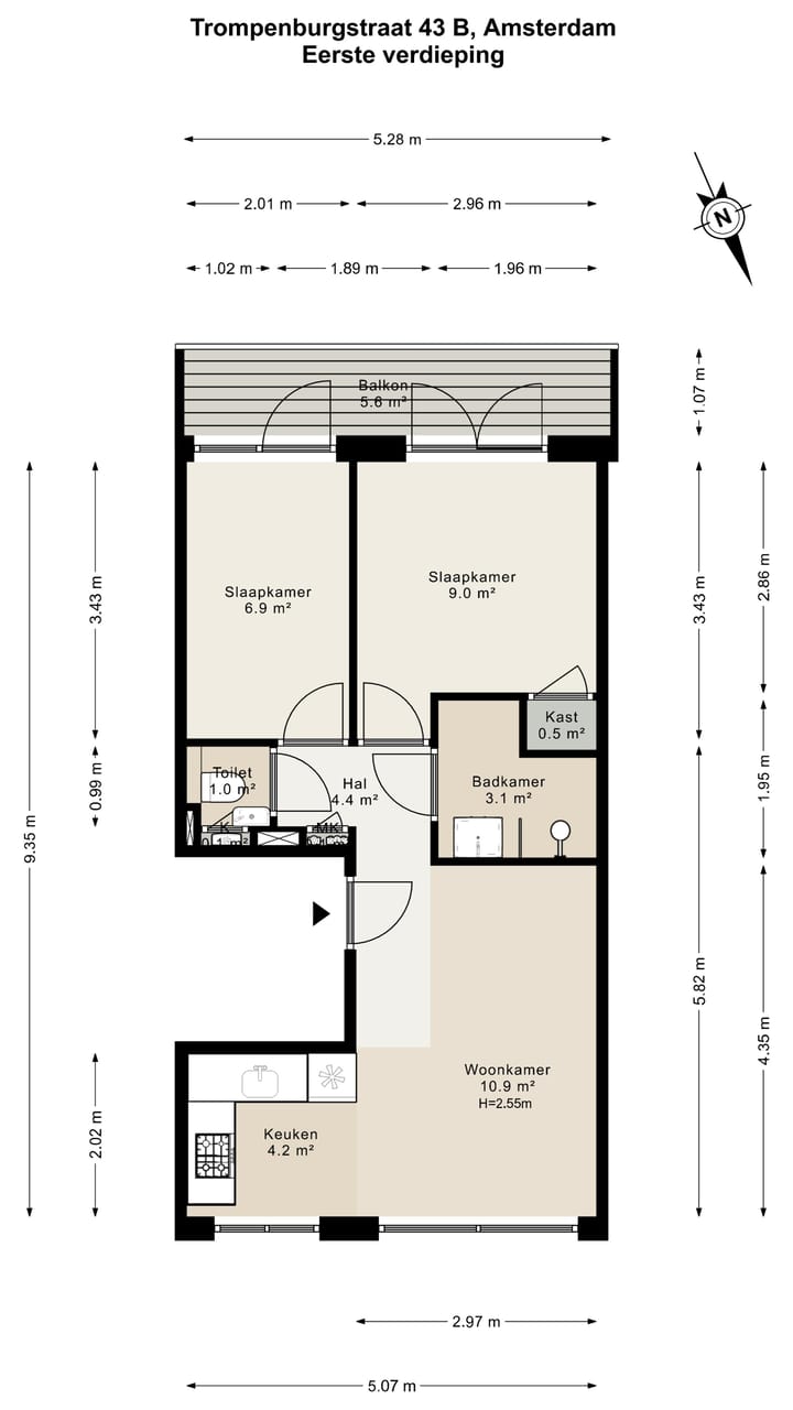 Foto 19 van Trompenburgstraat 43-B