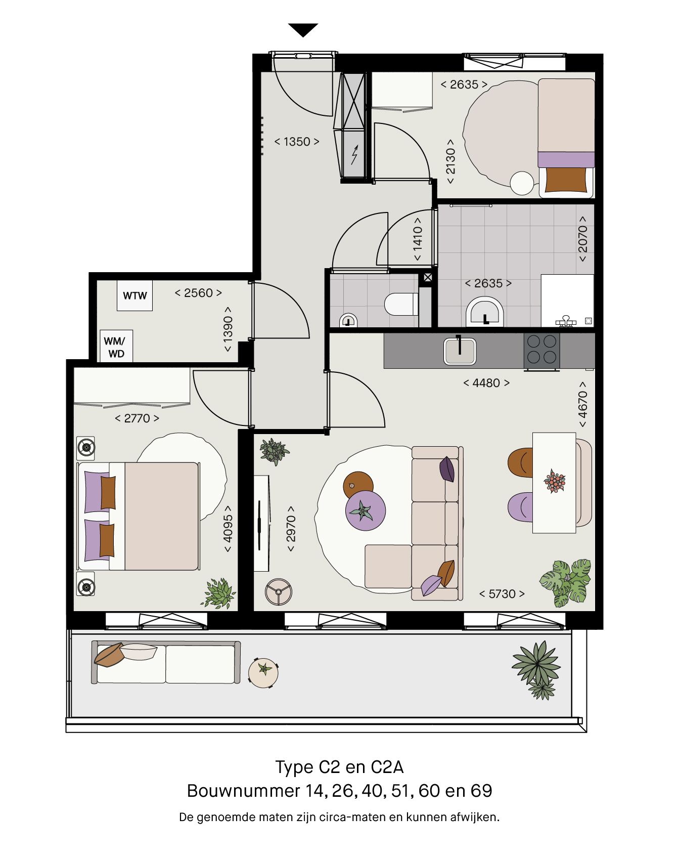 Foto 15 van 3-kamer appartement (Bouwnr. 14)