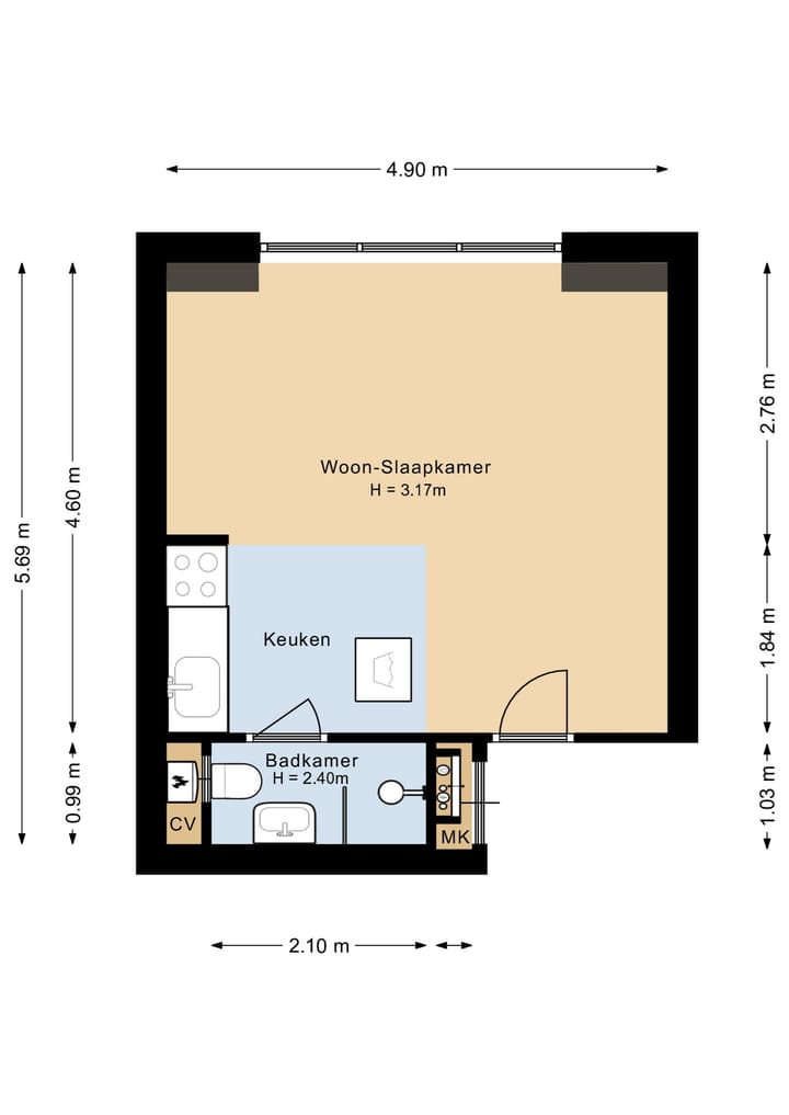 Foto 19 van Adriaanstraat 28-G