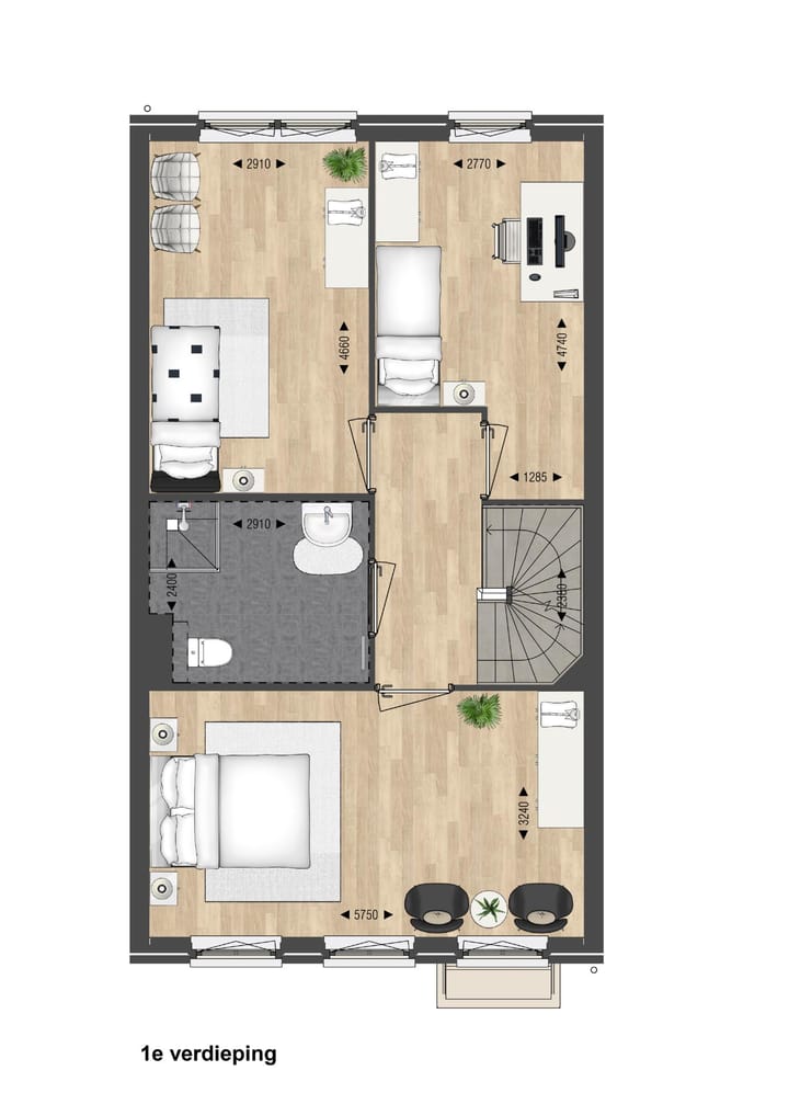 Foto 6 van Vlietkade - Herenhuis (Bouwnr. 7)