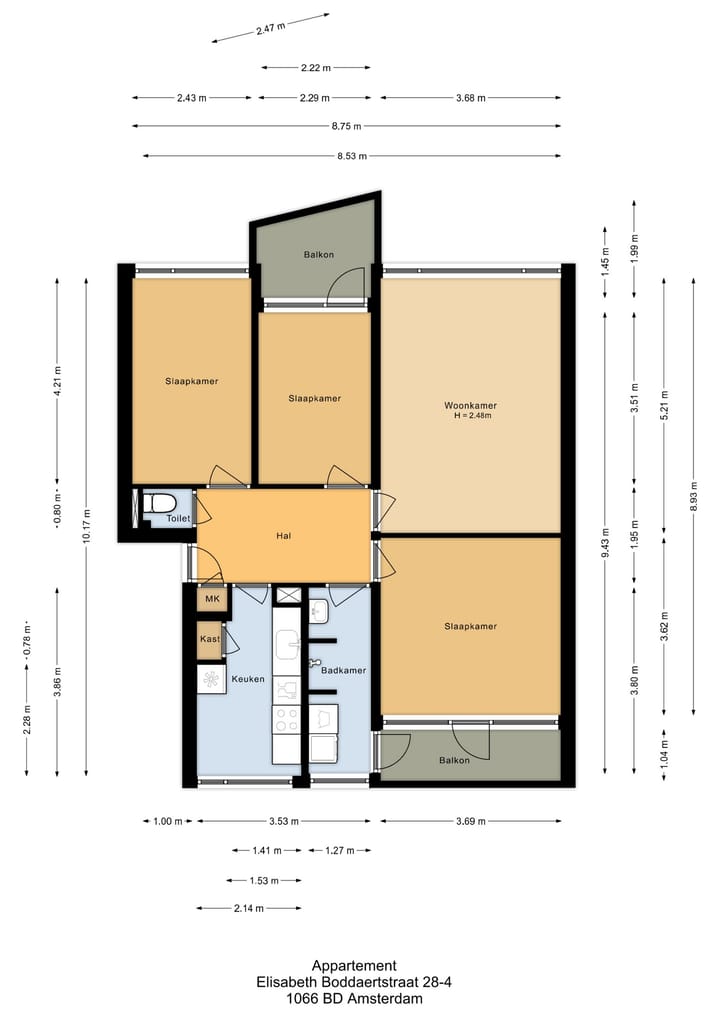 Foto 40 van Elisabeth Boddaertstraat 28-4