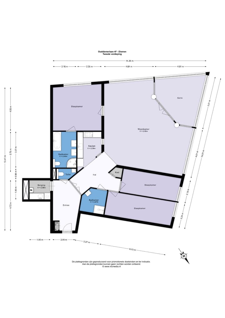 Foto 5 van Ouddiemerlaan 4-F
