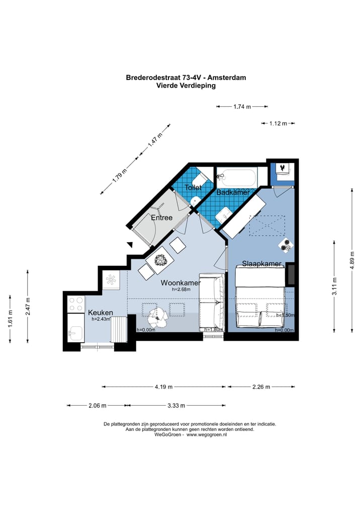 Foto 39 van Brederodestraat 73-4V