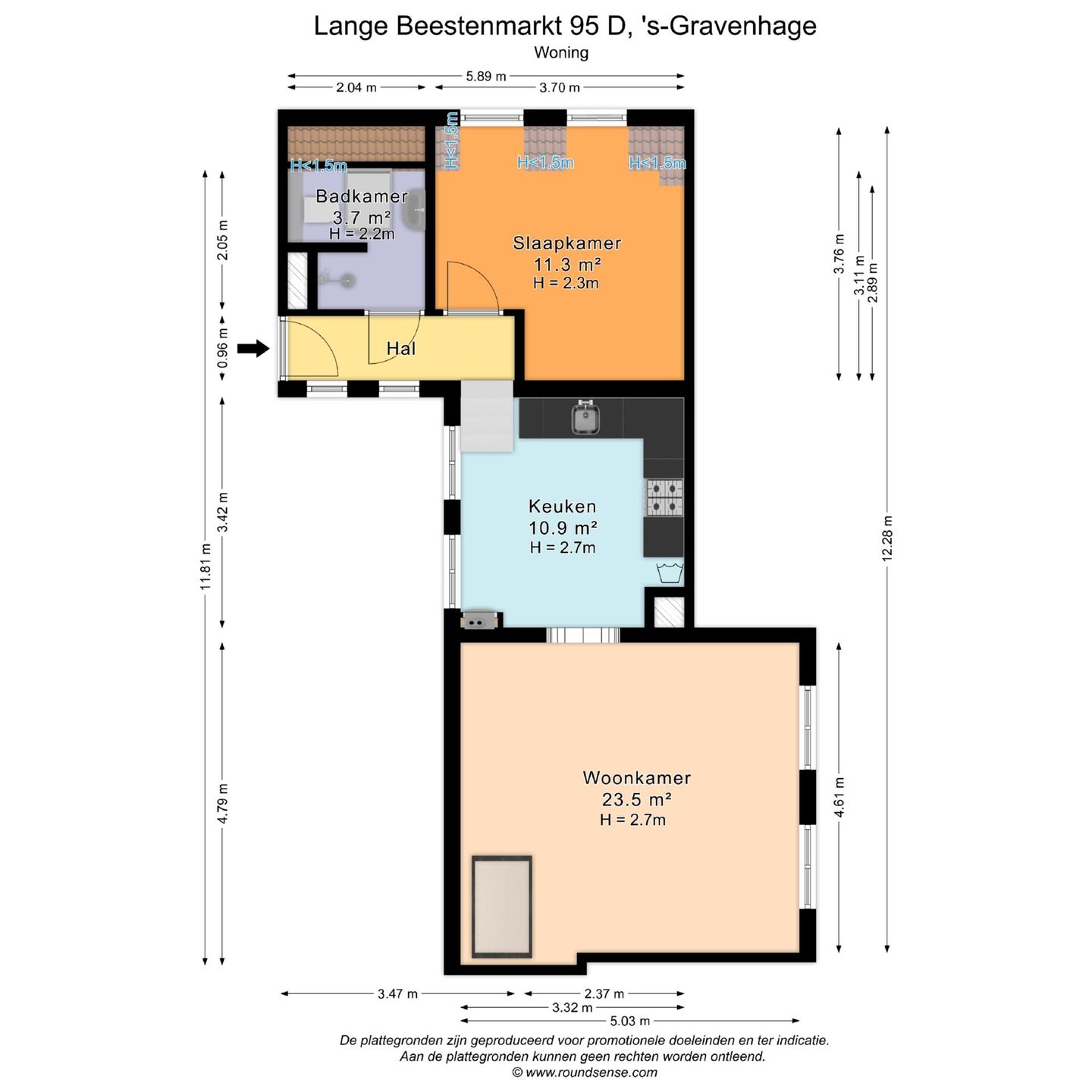 Foto 19 van Lange Beestenmarkt 95-D