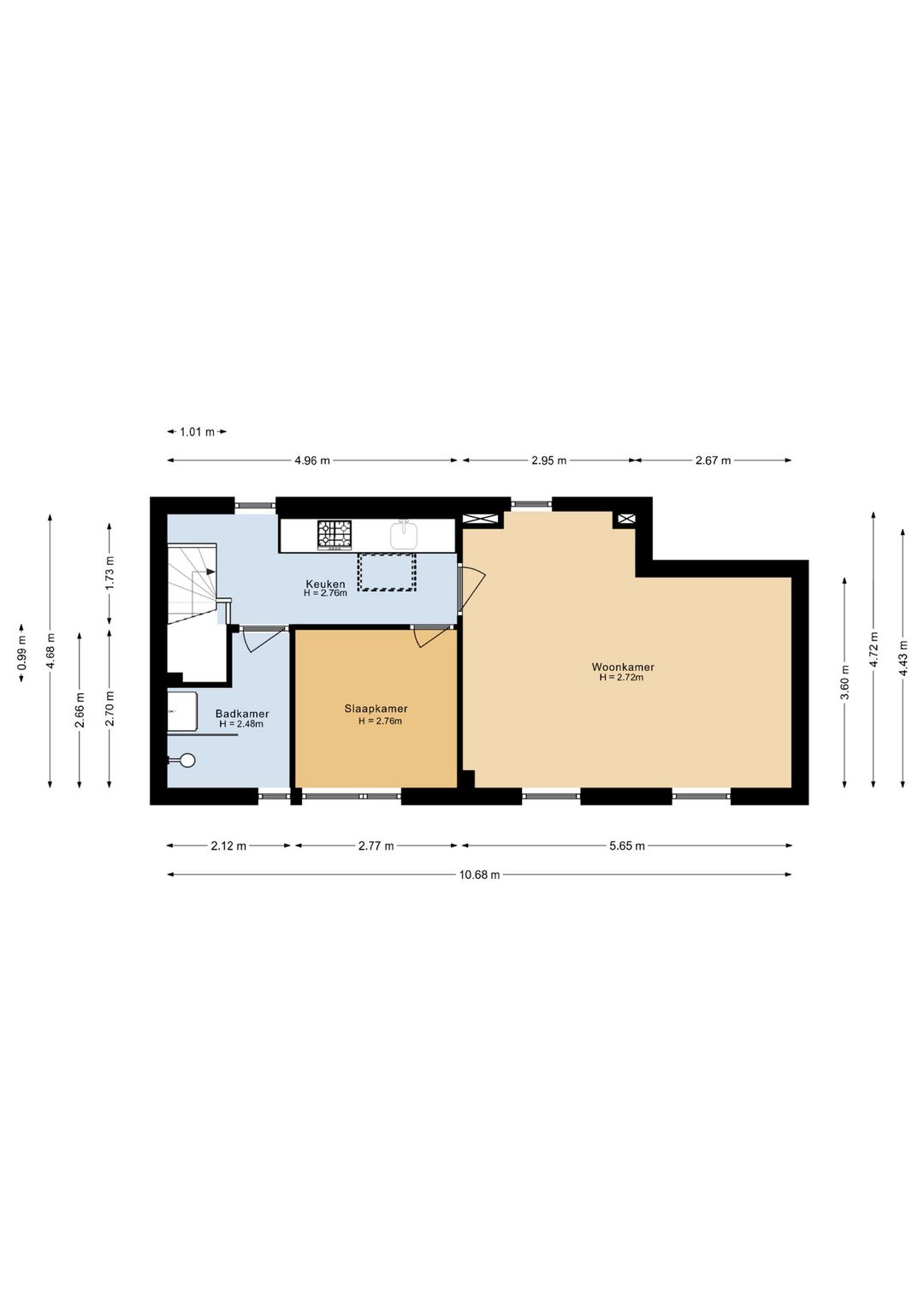 Foto 23 van Nieuwravenstraat 1-BS