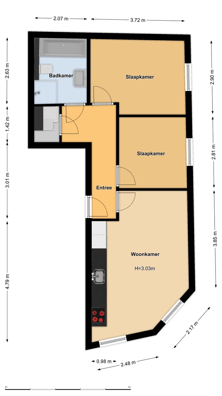 Foto 12 van Leidsekade 72-D