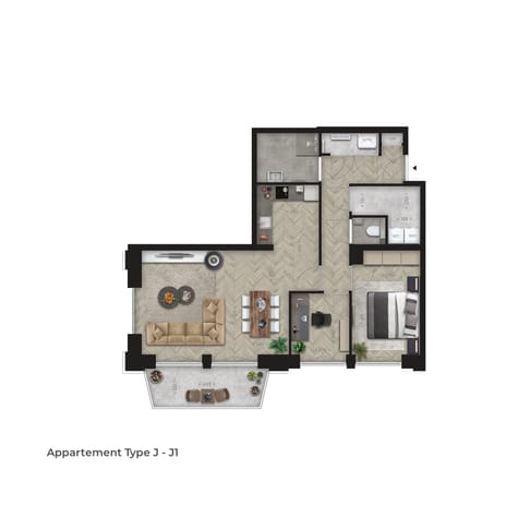 Image of Victoria Tilburg - Type J Apartment with shared street entrance