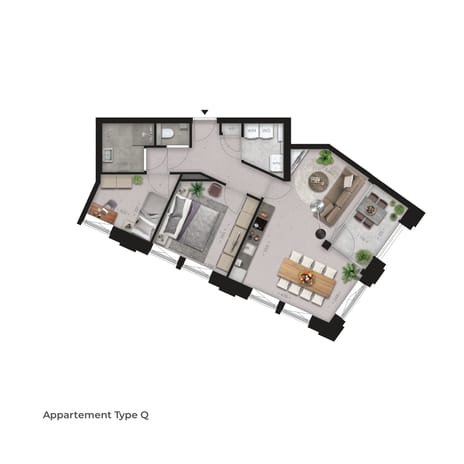 Image of Victoria Tilburg - Type Q Apartment with shared street entrance