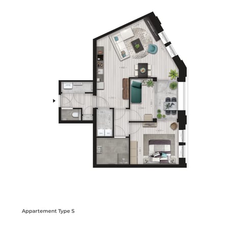 Image of Victoria Tilburg - Type S Apartment with shared street entrance