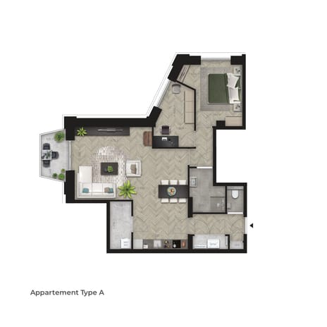 Image of Victoria Tilburg - Type A Apartment with shared street entrance