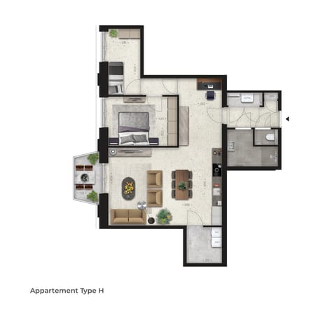 Image of Victoria Tilburg - Type H Apartment with shared street entrance