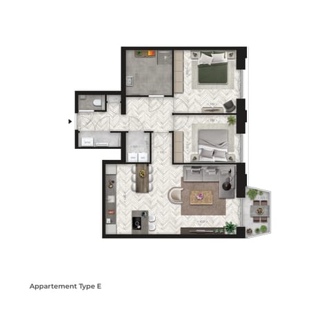 Image of Victoria Tilburg - Type E Apartment with shared street entrance