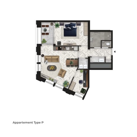 Image of Victoria Tilburg - Type P Apartment with shared street entrance