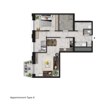 Image of Victoria Tilburg - Type K Apartment with shared street entrance