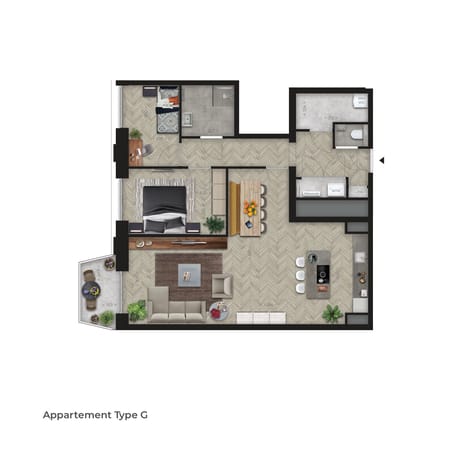 Image of Victoria Tilburg - Type G Apartment with shared street entrance