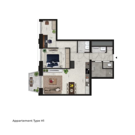 Image of Victoria Tilburg - Type H1 Apartment with shared street entrance