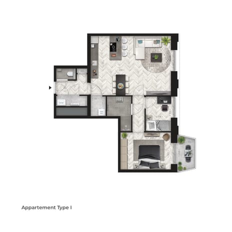 Image of Victoria Tilburg - Type I Apartment with shared street entrance