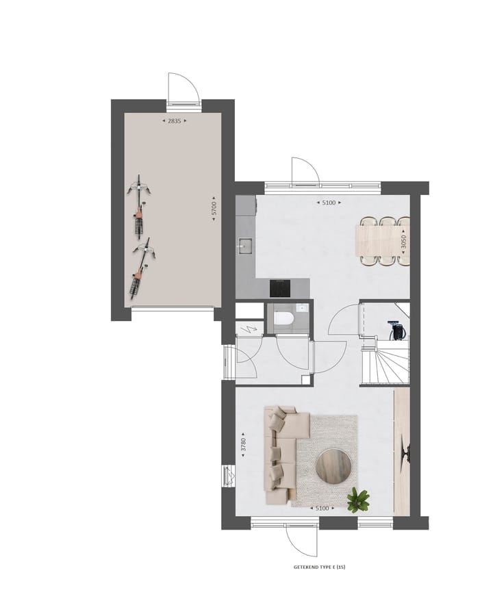 Foto 5 van Hoekwoning met garage | WIJD & ZIJD (Bouwnr. 14)