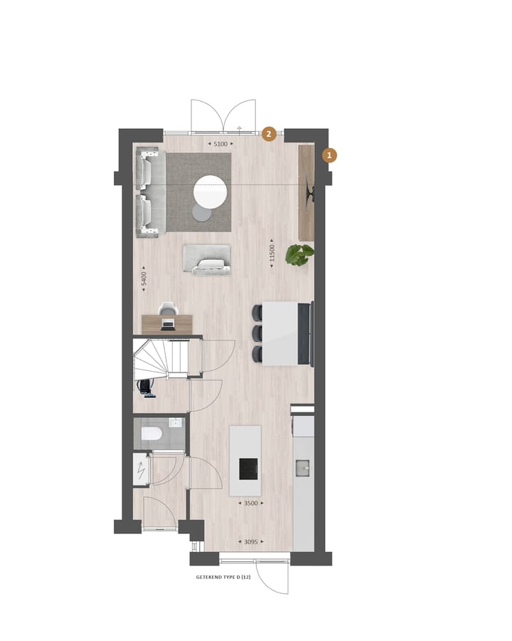 Photo 7 of Tussenwoning | WIJD & ZIJD (Bouwnr. 12)