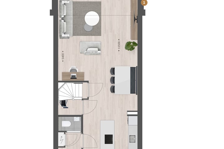Foto 7 van Tussenwoning | WIJD & ZIJD (Bouwnr. 12)