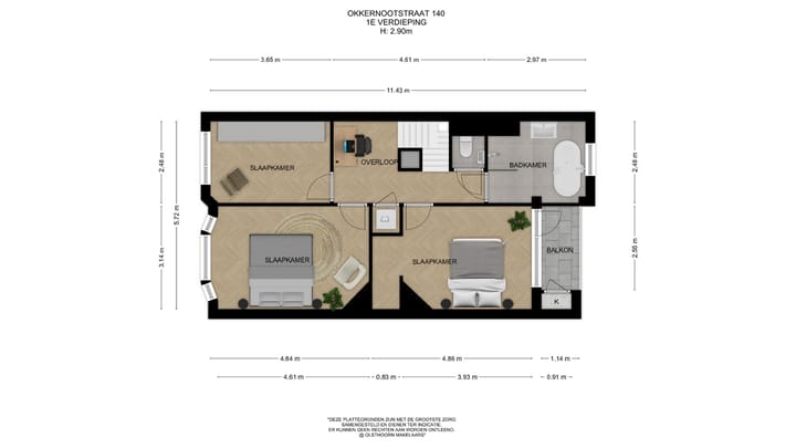 Foto 35 van Okkernootstraat 140