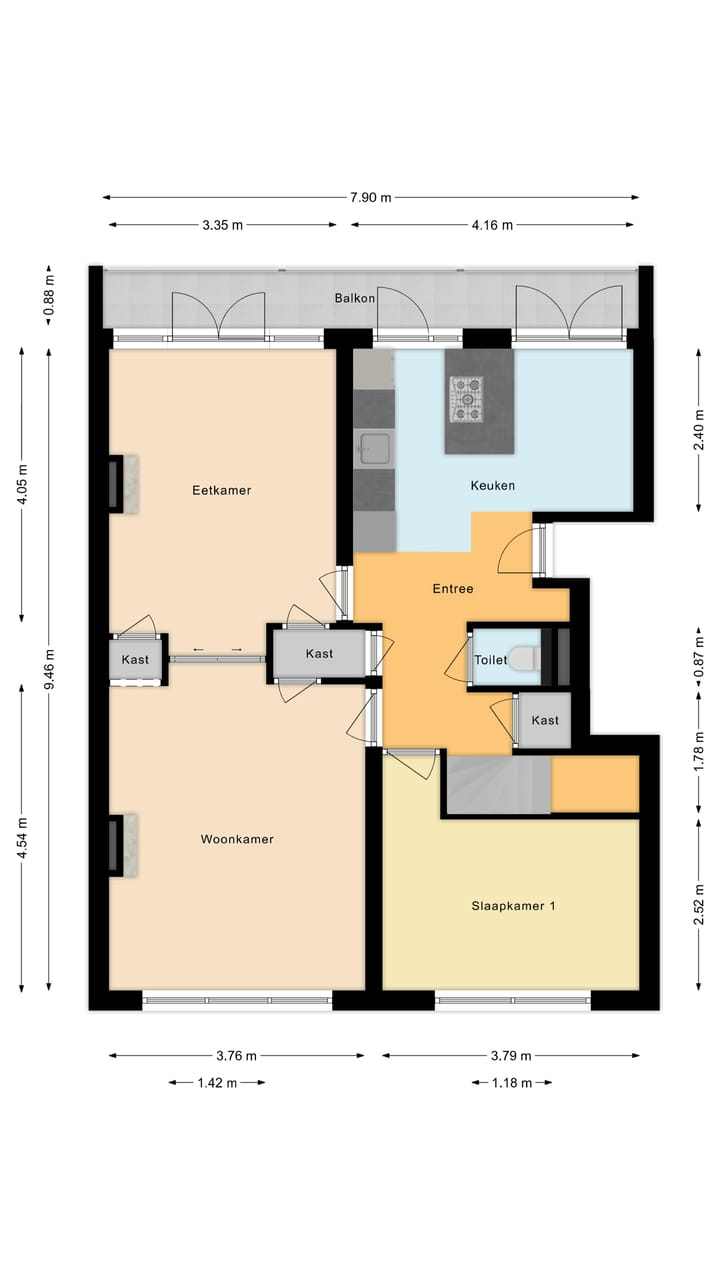 Foto 45 van Breitnerstraat 40-B02