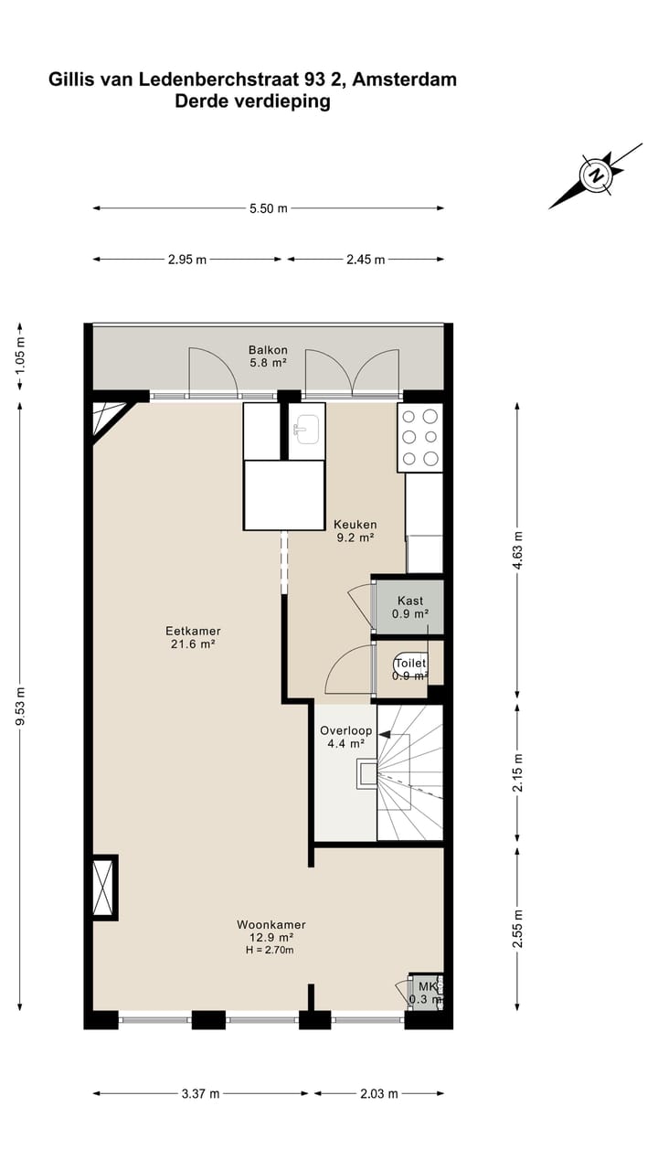 Foto 42 van Gillis van Ledenberchstraat 93 2