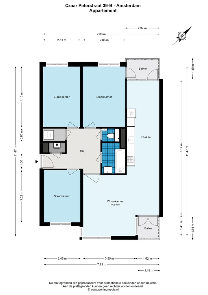 Foto 25 van Czaar Peterstraat 39-B