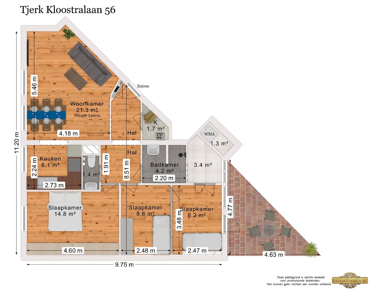 Foto 35 van Tjerk Kloostralaan 56
