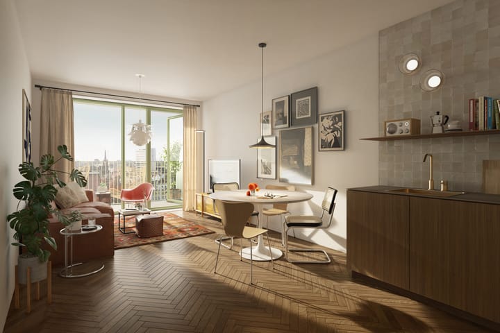 Foto van Type D Portiekflat