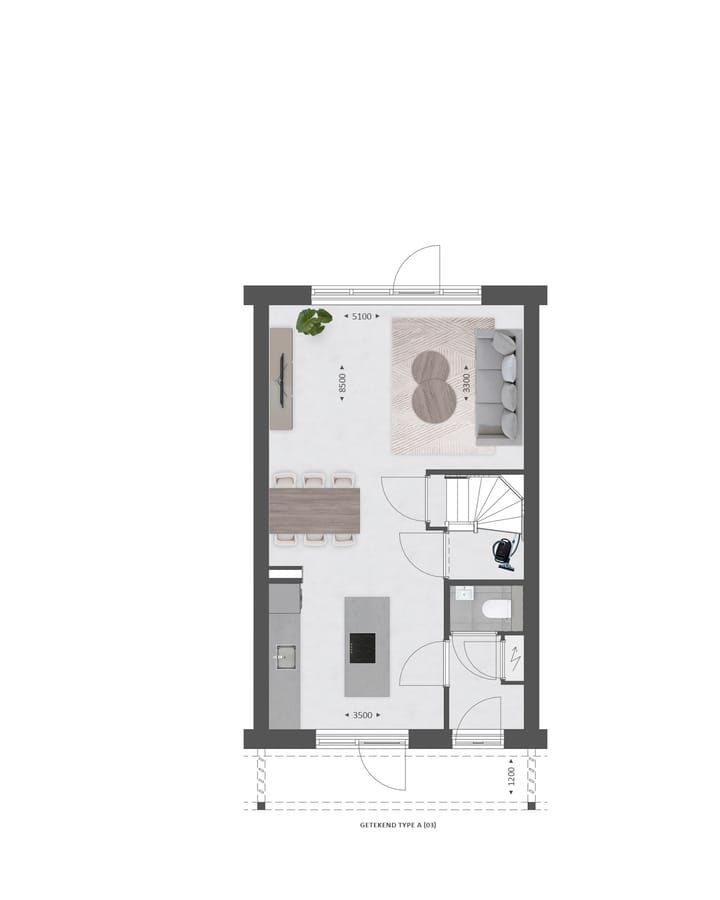 Foto 7 van Tussenwoning | WIJD & ZIJD (Bouwnr. 8)