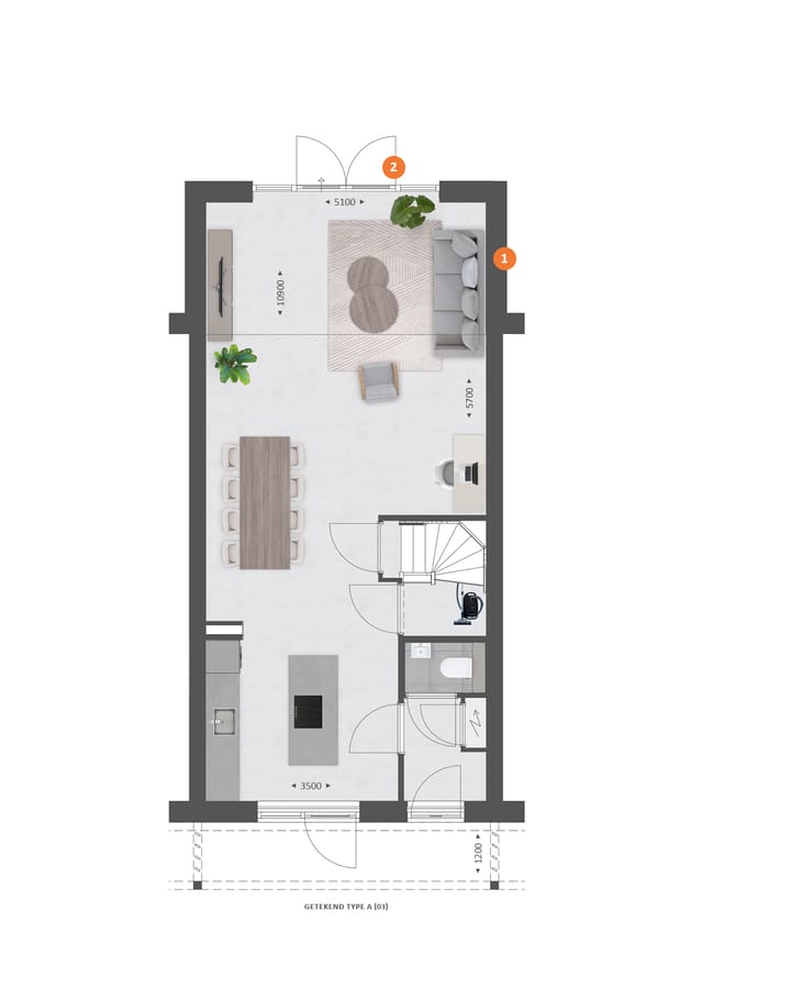 Foto 8 van Tussenwoning | WIJD & ZIJD (Bouwnr. 8)
