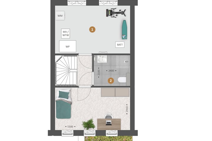 Foto 12 van Tussenwoning | WIJD & ZIJD (Bouwnr. 24)