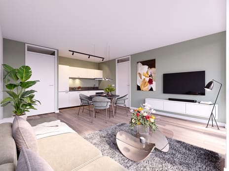 Image of Type A Apartment with shared street entrance