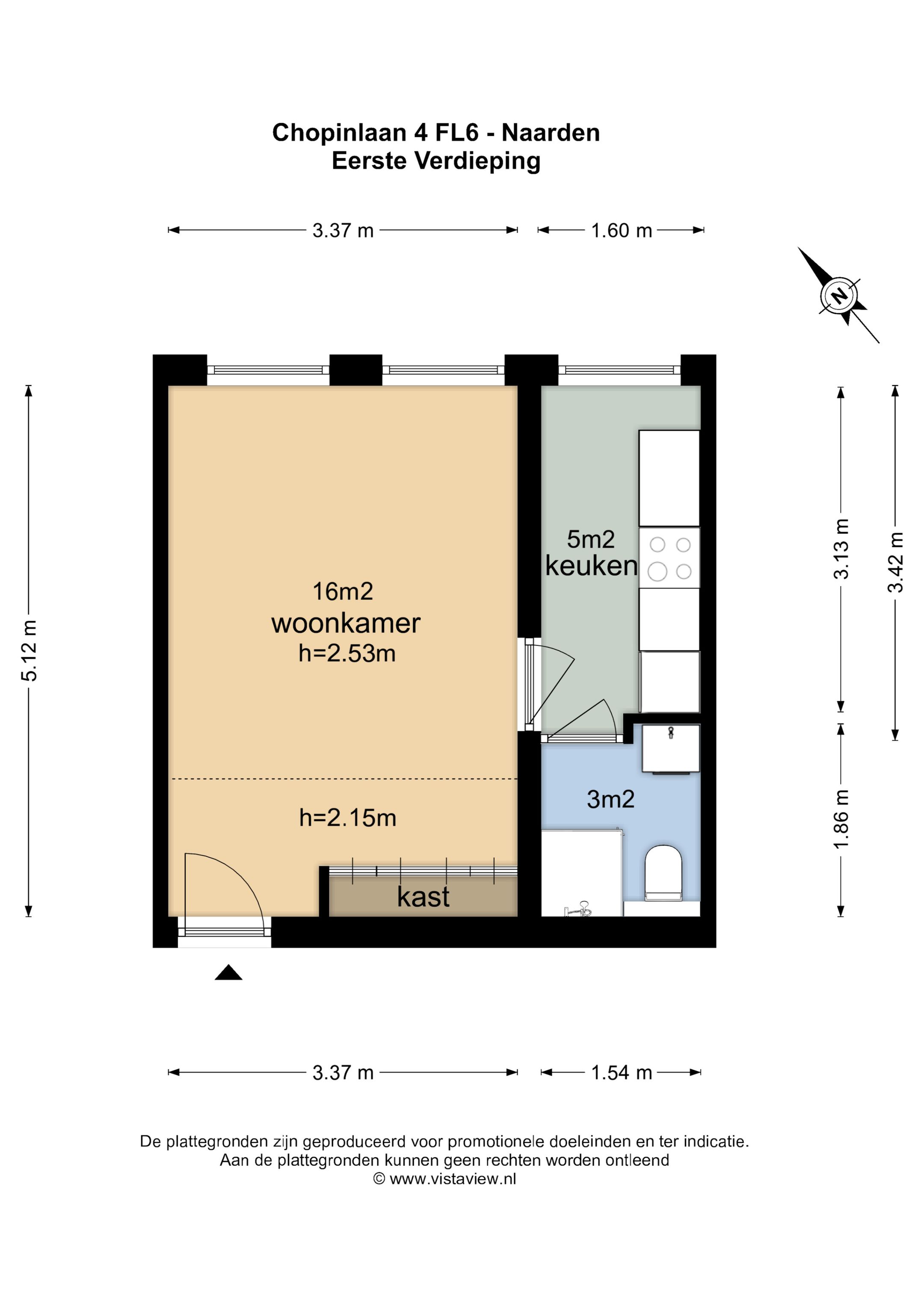 Foto 9 van Chopinlaan 4-FL2