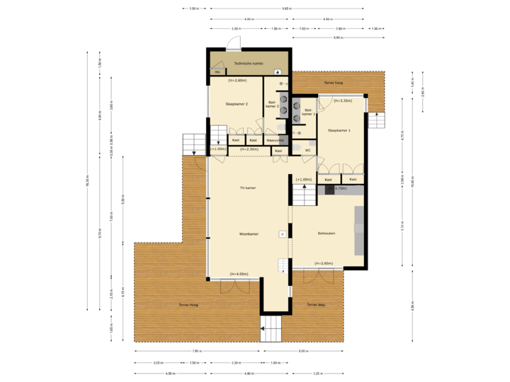 begane grond / beletage