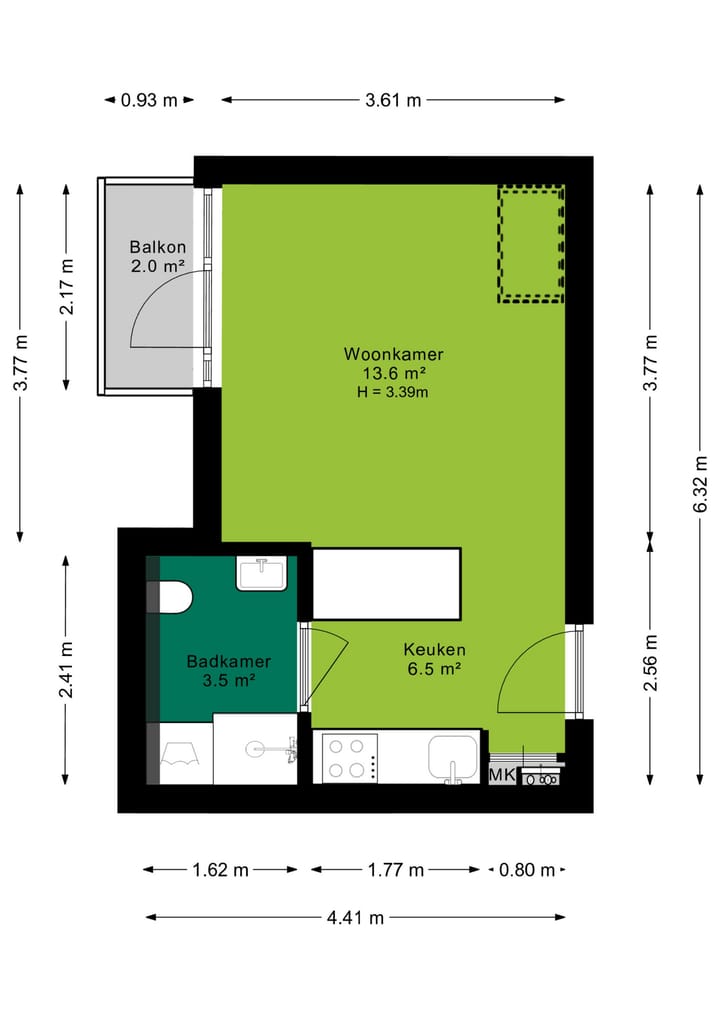 Foto 22 van Klinkenbergerweg 6-C4
