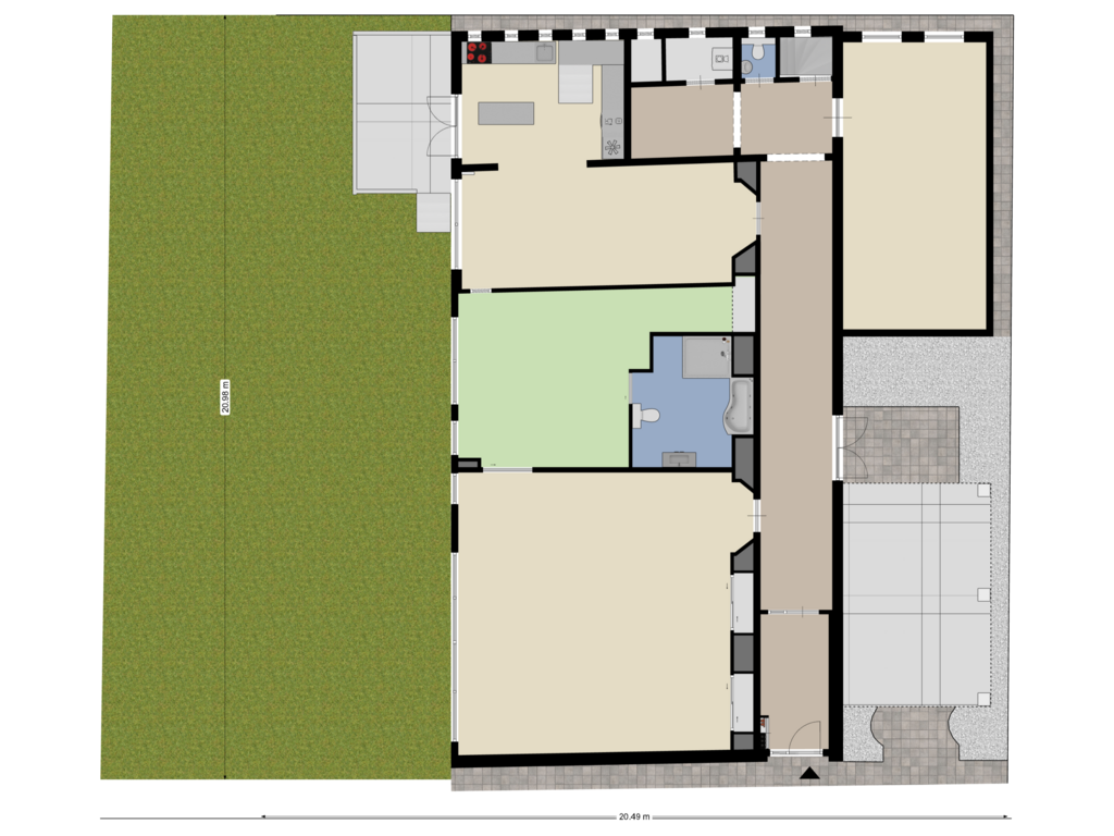 Begane grond-tuin